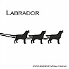 Labrador Santa Sleigh